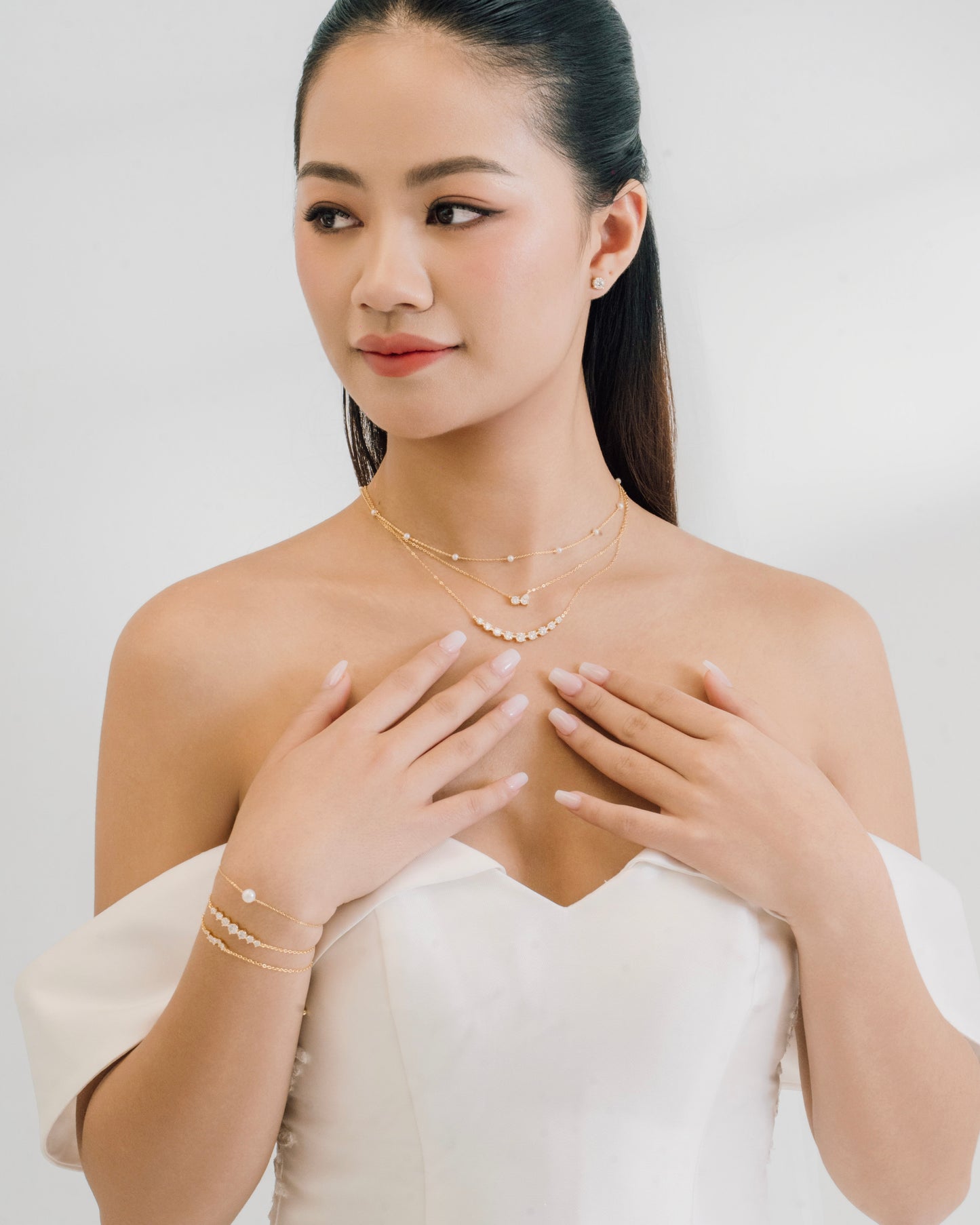 Juliet Cluster Moissanite Bracelet