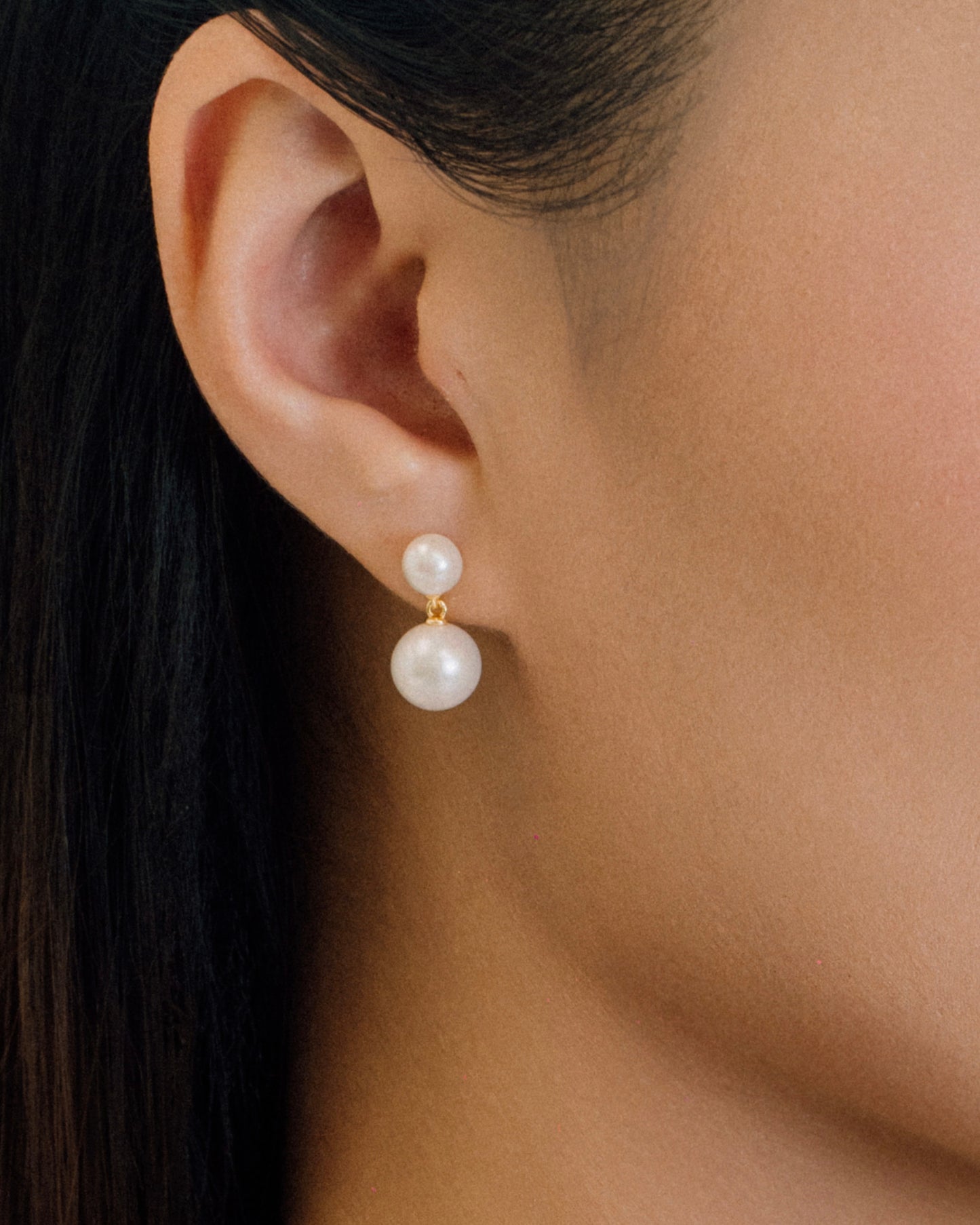 Evelyn Double Pearl Drops