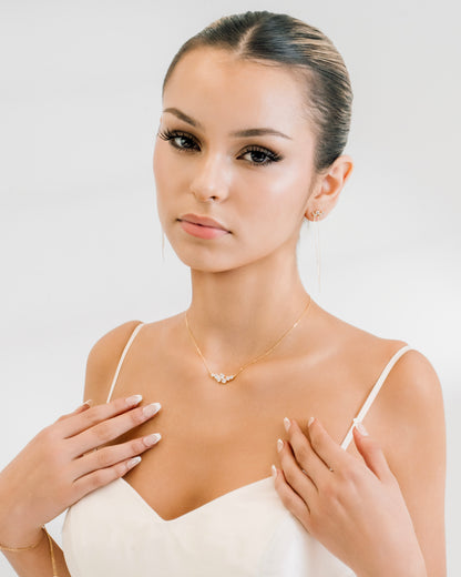 Florence Cluster Moissanite Necklace