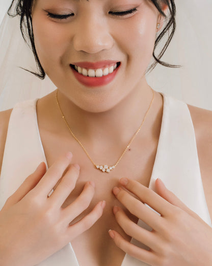 Florence Cluster Moissanite Necklace