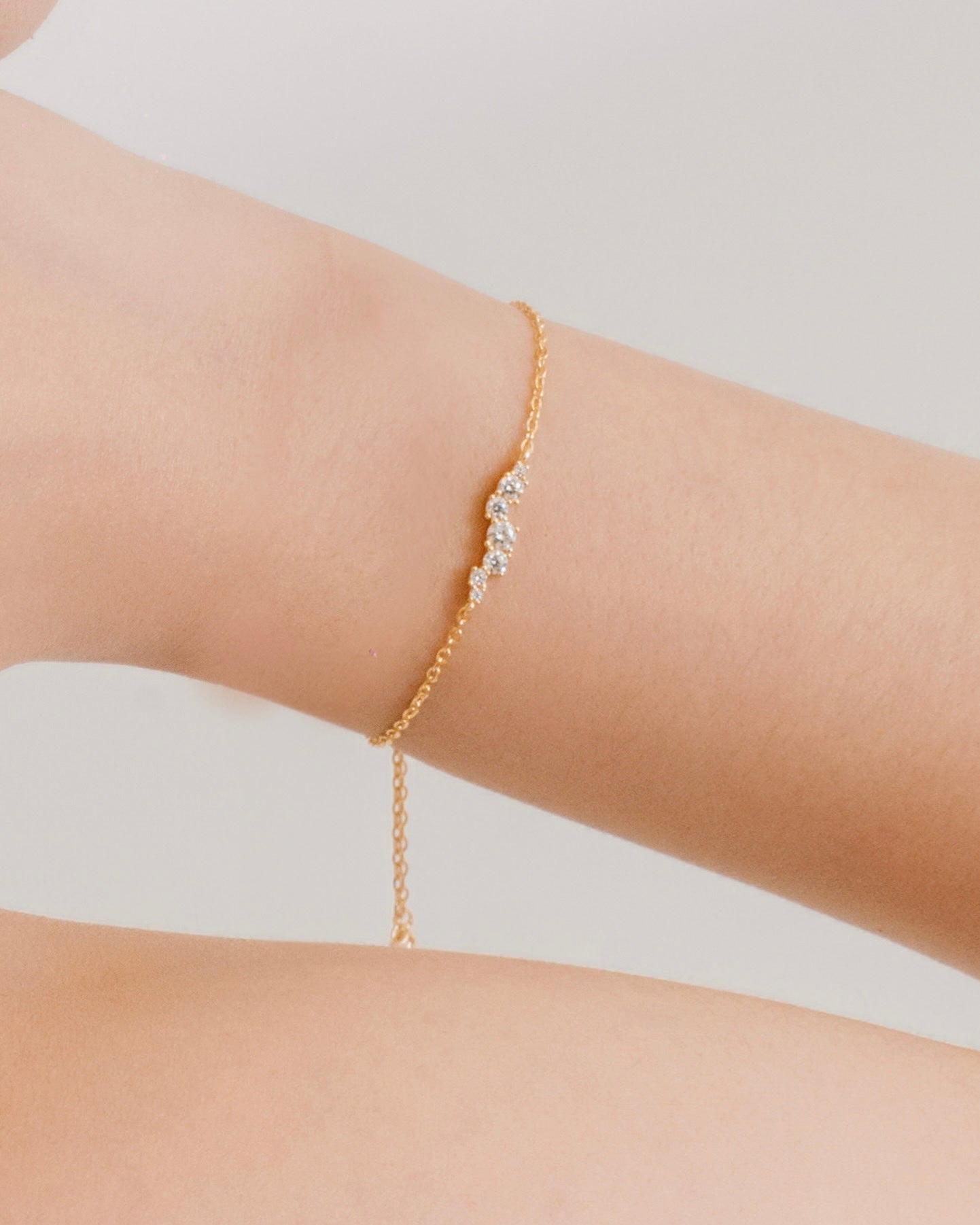 Juliet Cluster Moissanite Bracelet