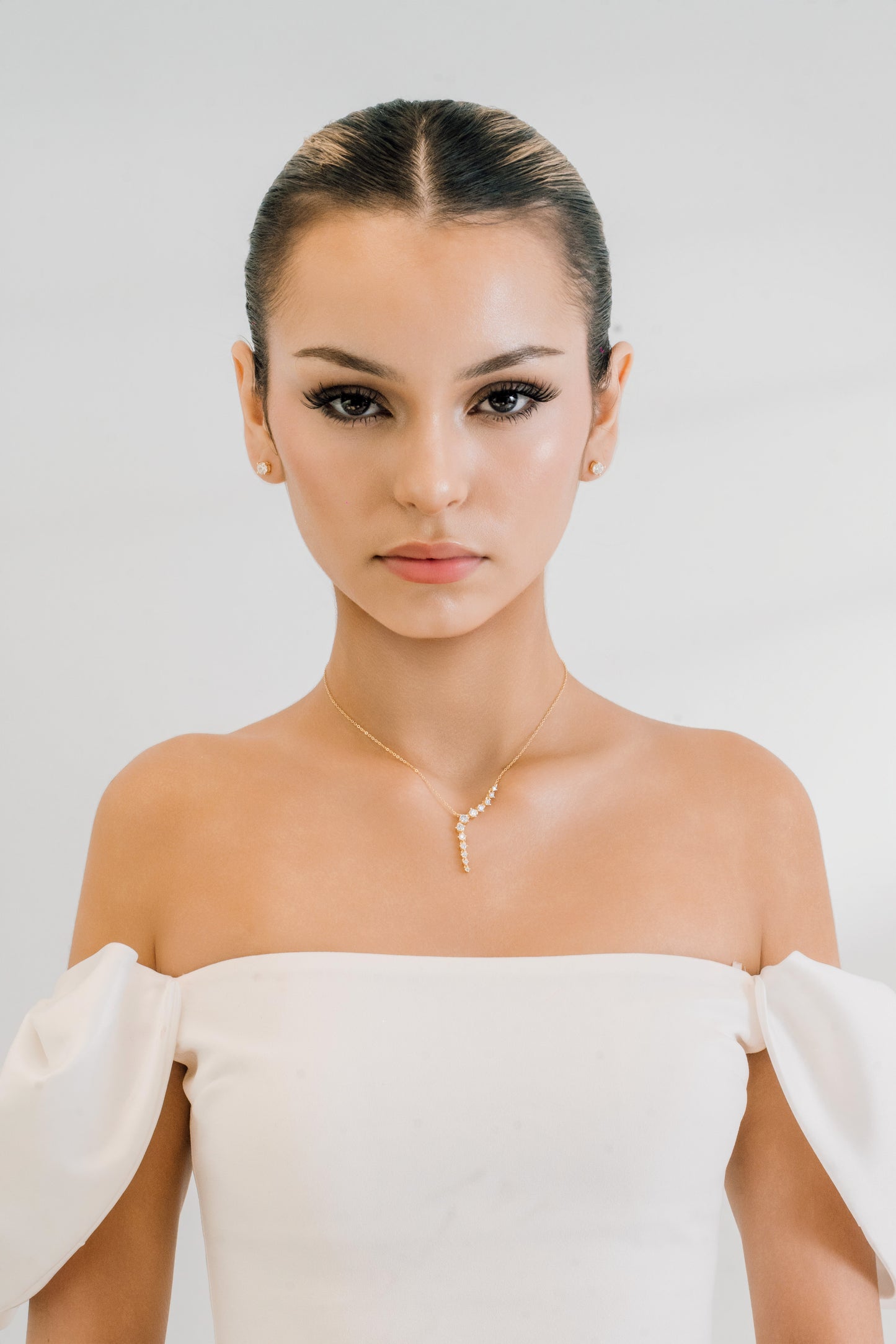 Mabel Lariat Moissanite Necklace