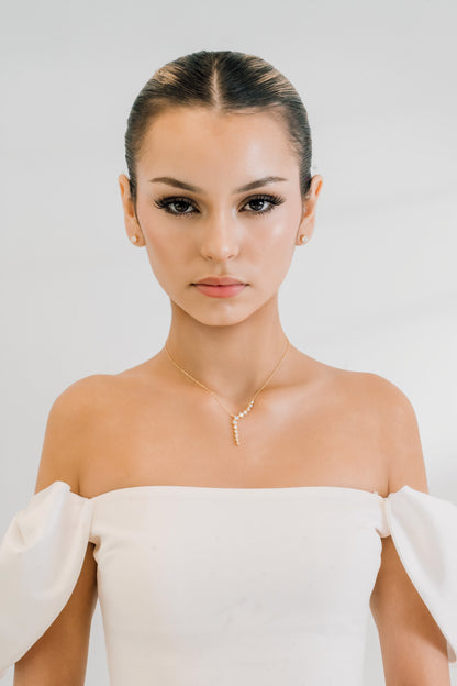 Mabel Lariat Moissanite Necklace