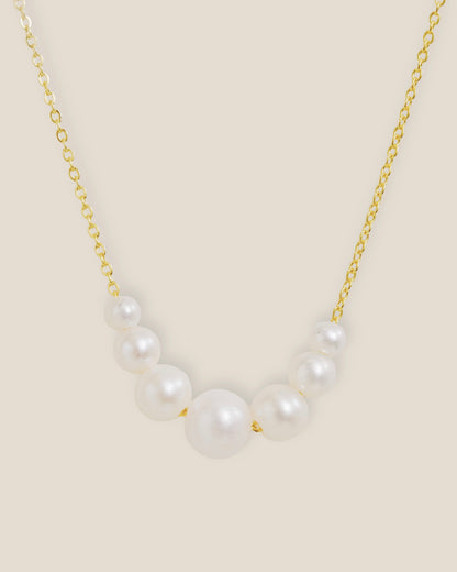 Violet Floating Pearl Necklace