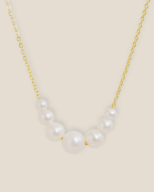 Violet Floating Pearl Necklace