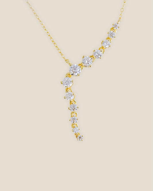 Mabel Lariat Moissanite Necklace