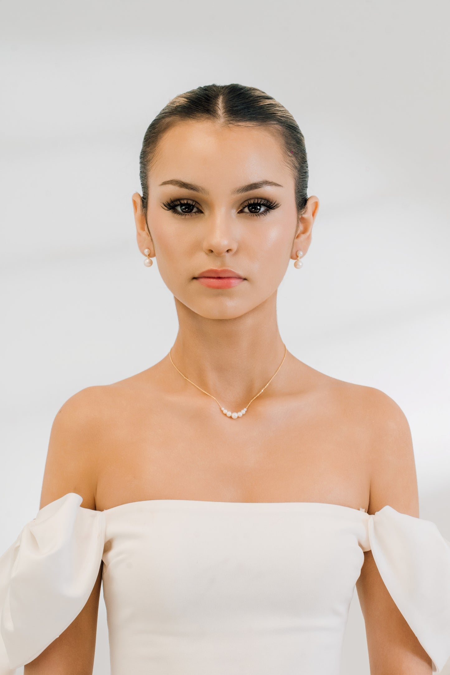 Violet Floating Pearl Necklace