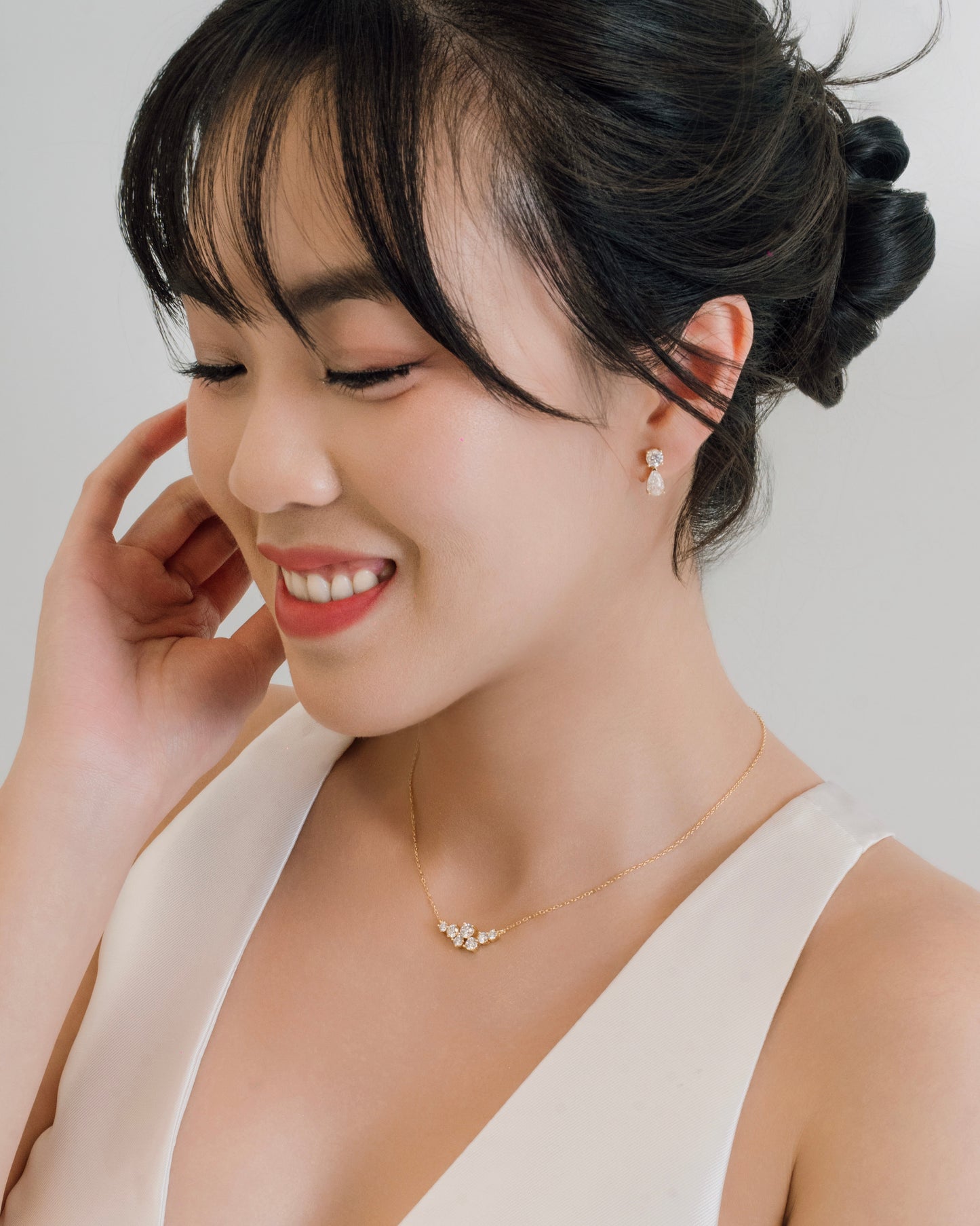 Florence Cluster Moissanite Necklace