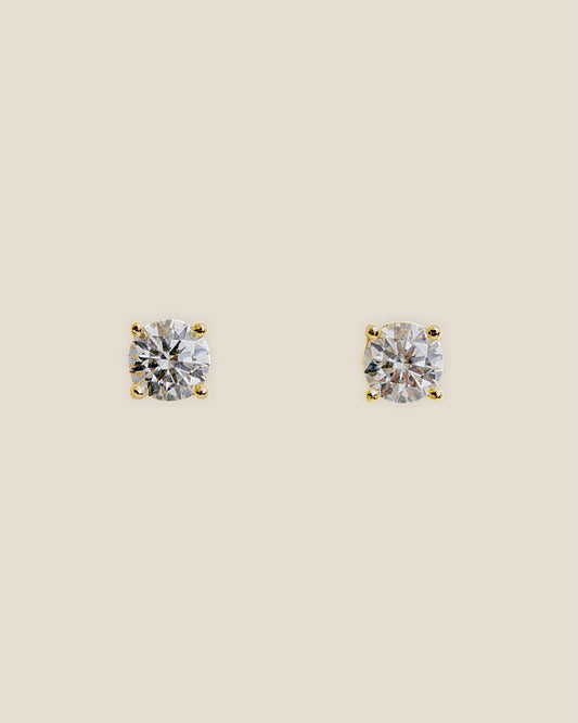 Eleanor Moissanite Studs