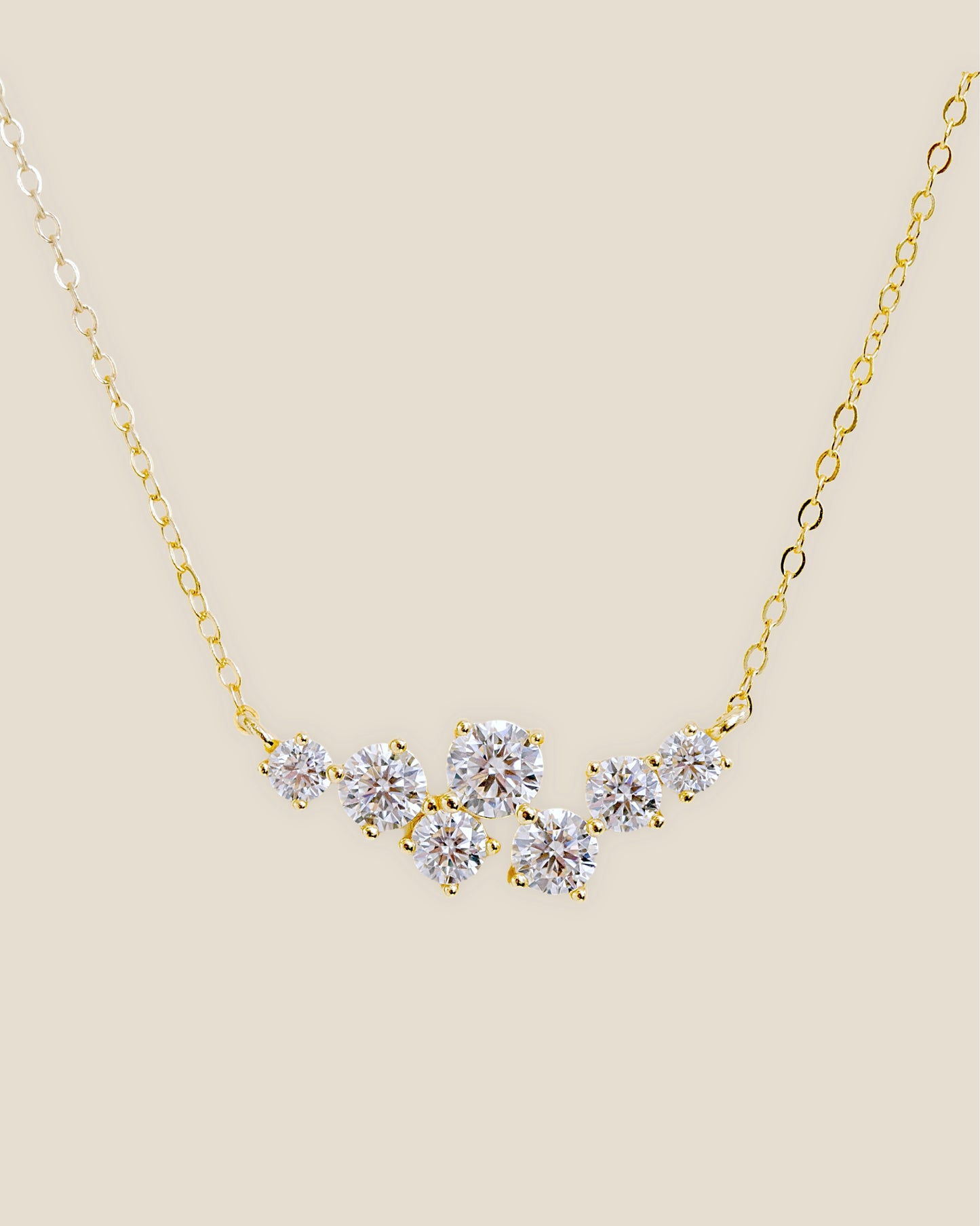 Florence Cluster Moissanite Necklace