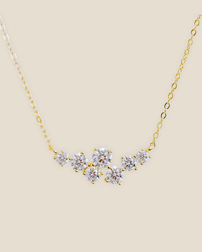 Florence Cluster Moissanite Necklace